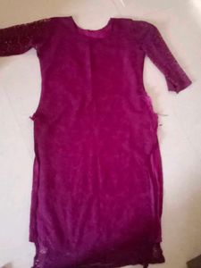 Purple brasso kurti