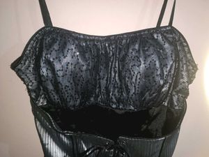 Black Lace Corset Top