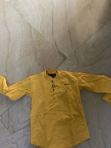 BOYS YELLOW KURTA SHIRT