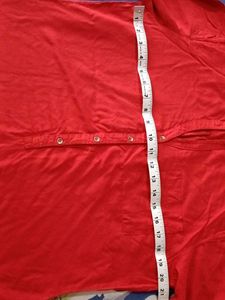 Red Long Sleeve Casual Shirt
