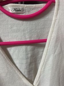 Classic White Button-Up Cardigan32-34