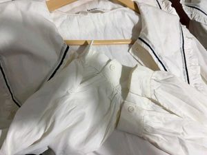 White Blouse with Sailor Collar