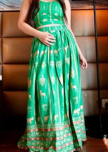 Vibrant Green Ethnic Lehenga Choli