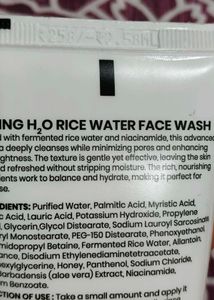 Spring H2O Rice Water Face Wash