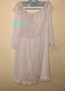 Khakhi color lace collar top