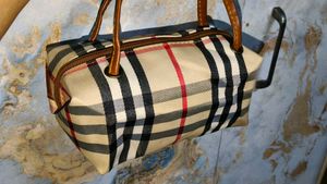 LacVert Burberry check Makeup Pouch