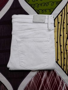 Women Spykar White Ankle Length Jeans
