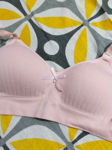 Soft Pink Comfort Bra