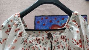 Square Neck Peplum Top