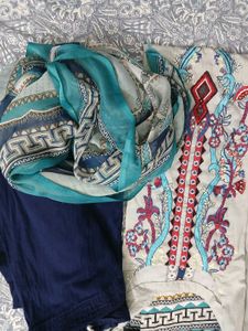 Embroidered Kurta Set with Dupatta