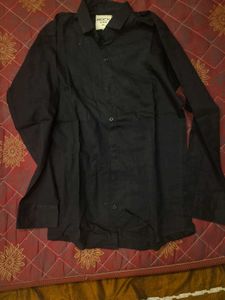 Stylish Black Button-Down Shirt