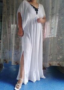 White Backless Long Dress