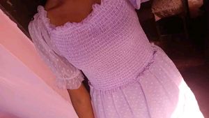Lavender Tiered Midi Dress
