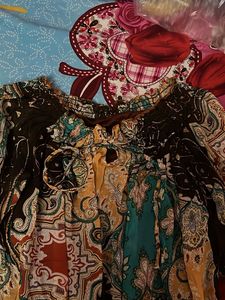 Bohemian Print Kurta Top
