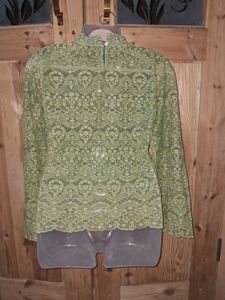 Elegant Green Lace Top