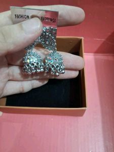 cute silver earrings