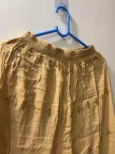 Boho Wide-Leg Embroidered Pants