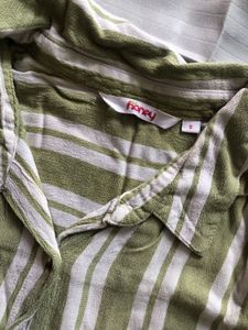 Striped Button-Down Casual Shirt