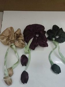 Unique Floral Scrunchies 3