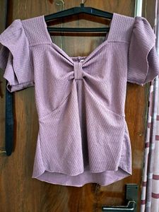 Purple Babydoll Top
