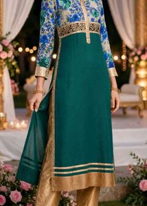 Elegant Emerald Kurta Set