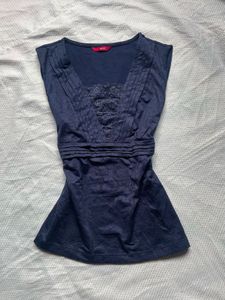 Navy blue Y2K top