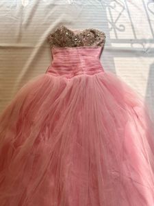 Sparkling Pink Tulle Ball Gown