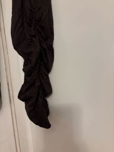 Designer Brown Ruched Leggings