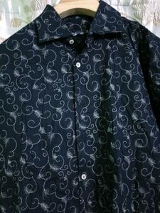 Patterned Button-Down Shirt