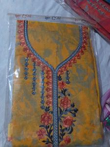 best Embroidered Kurta Material for wedding and ot