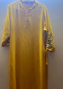 Women's Yellow Melange Kurta