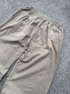 Flowy Beige Wide Leg Pants