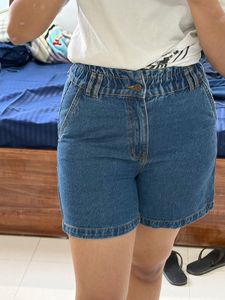 Classic Blue Denim Shorts