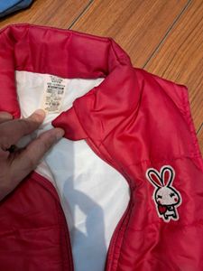 3) Baby Girls Puffer Jacket &amp; Vest Set Reversable