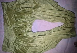 Olive Green Silk Salwar Pants