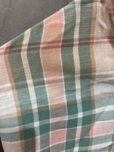 Cropped Plaid Button-Up Shirt