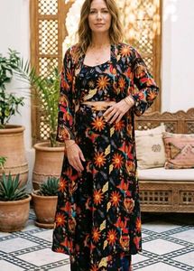 Boho Floral Print Lounge Set
