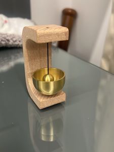 Wood and metal gong / bell