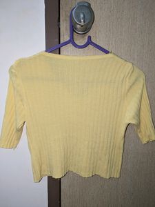 Yellow Crop Top