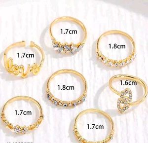 7 love Ring Set