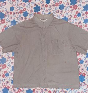 Chancechance Striped Button-Up Shirt