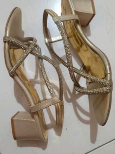 Sparkling Gold Heels