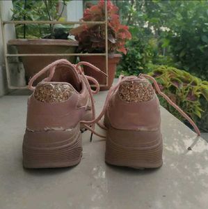 Pink Glitter Fashion Sneakers