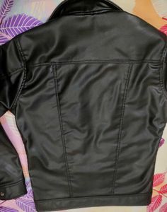 Stylish Black Faux Leather Jacket