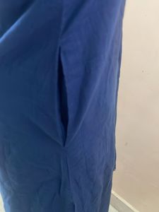 Blue Cotton Kurta Set