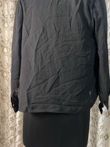 Elegant Black Embroidered Blouse