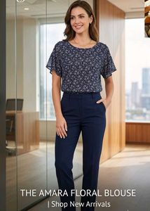 Elegant Floral Print Blouse