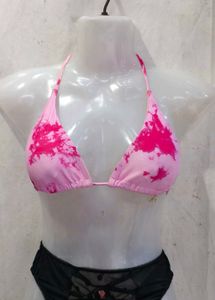 9258. Pink Tie-Dye Bikini top