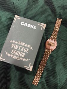 Casio Vintage Rose Gold Digital Watch