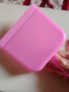 Pink Dustpan and Brush Set